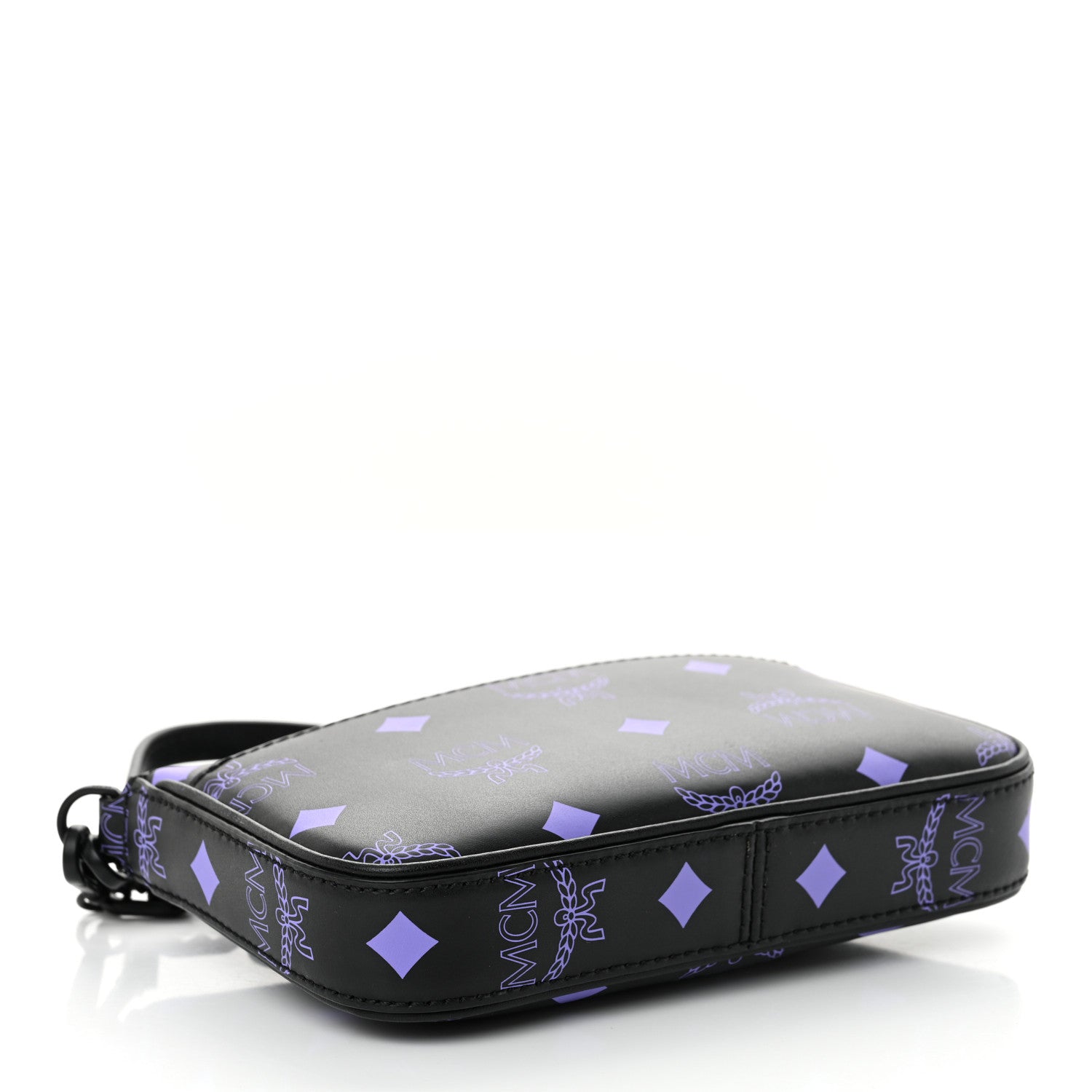 MCM Calfskin Color Splash Pouch on Chain Dahlia Purple 4 of 11