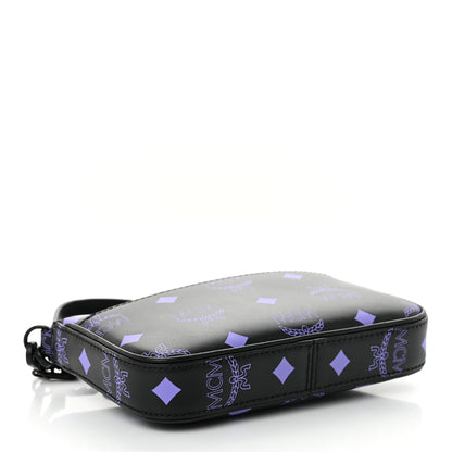 MCM Calfskin Color Splash Pouch on Chain Dahlia Purple 4 of 11