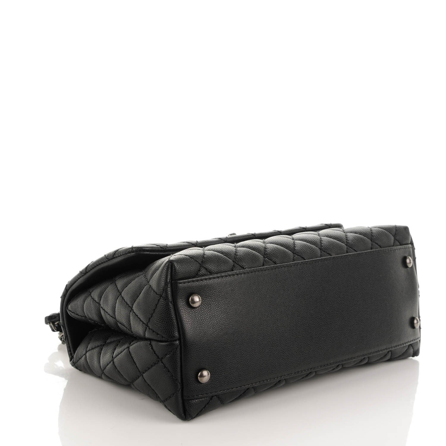Chanel Caviar Quilted Small Coco Handle Flap Black 4 of 8