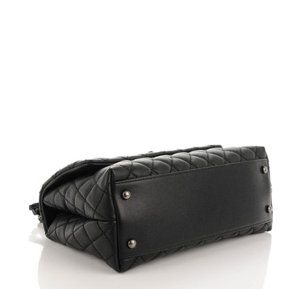 Chanel Caviar Quilted Small Coco Handle Flap Black 4 of 8