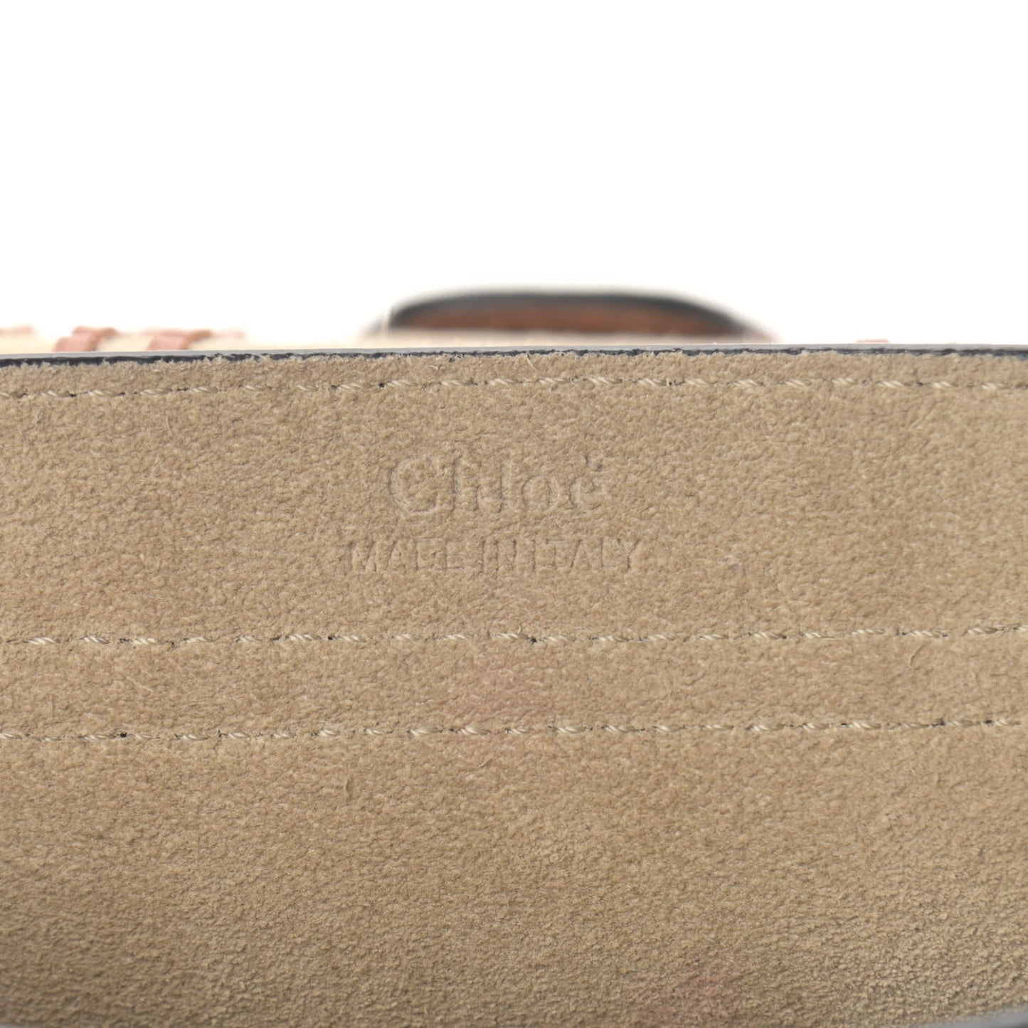 Suede Calfskin Braided Mini Hudson Shoulder Bag Caramel
