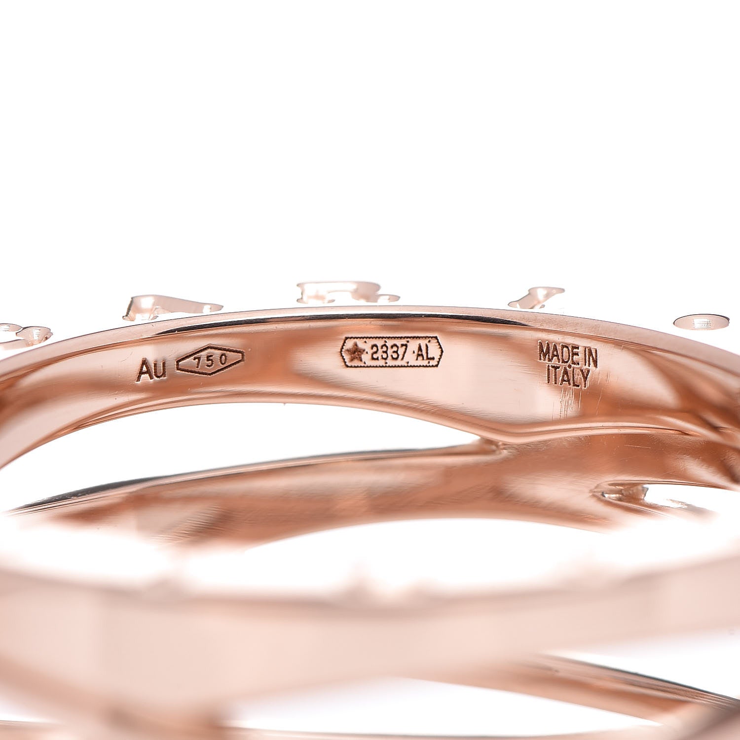 Bulgari 18K Rose Gold B.Zero1 Legend Four-Band Ring 54 6.75 5 of 8
