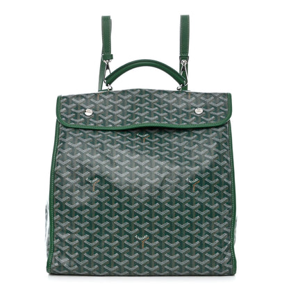 Goyard Goyardine Saint Leger Soft Briefcase Backpack Green 1 of 10