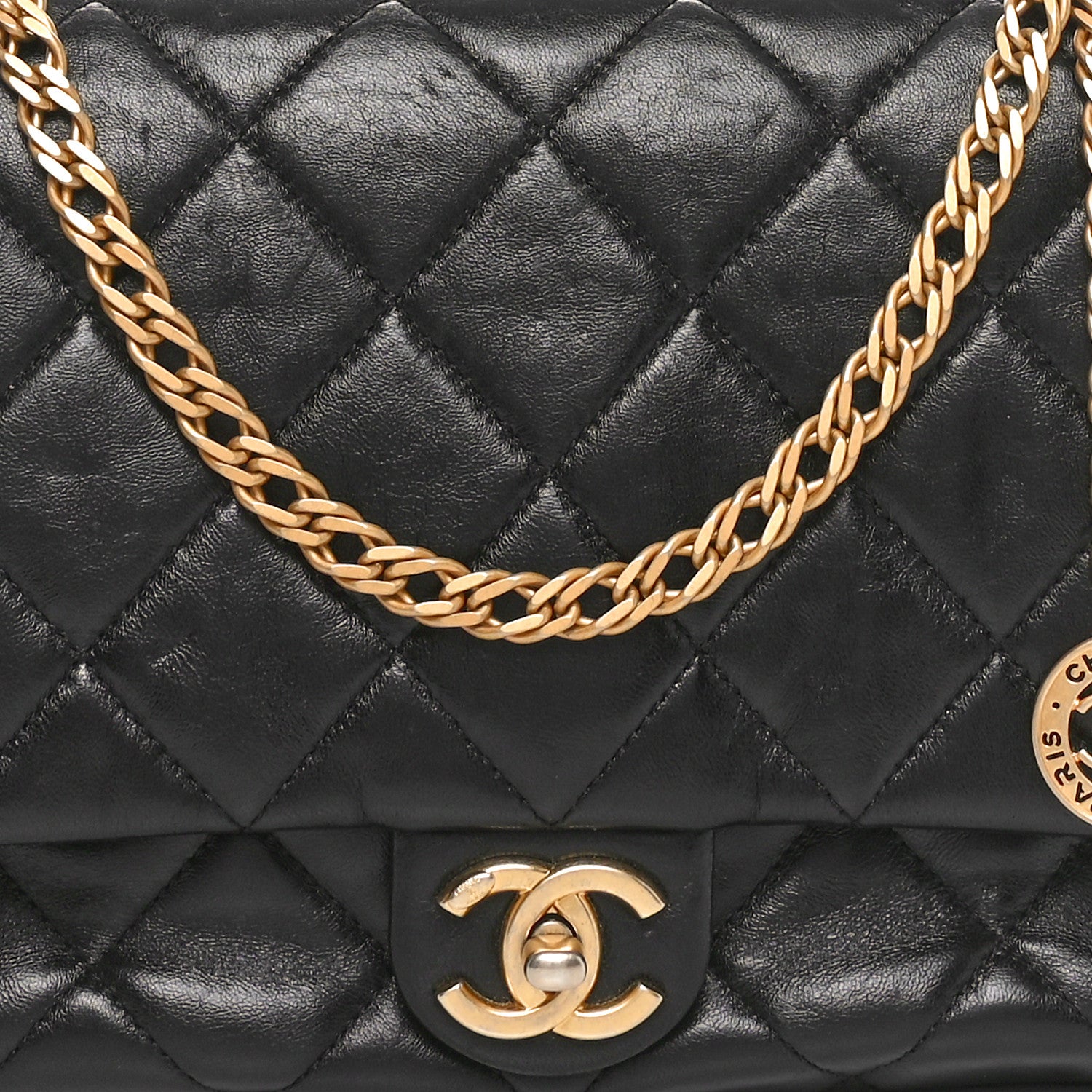 Chanel Lambskin Quilted Fancy Jewel Flap Black 8 of 10
