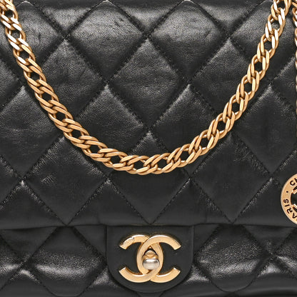 Chanel Lambskin Quilted Fancy Jewel Flap Black 8 of 10