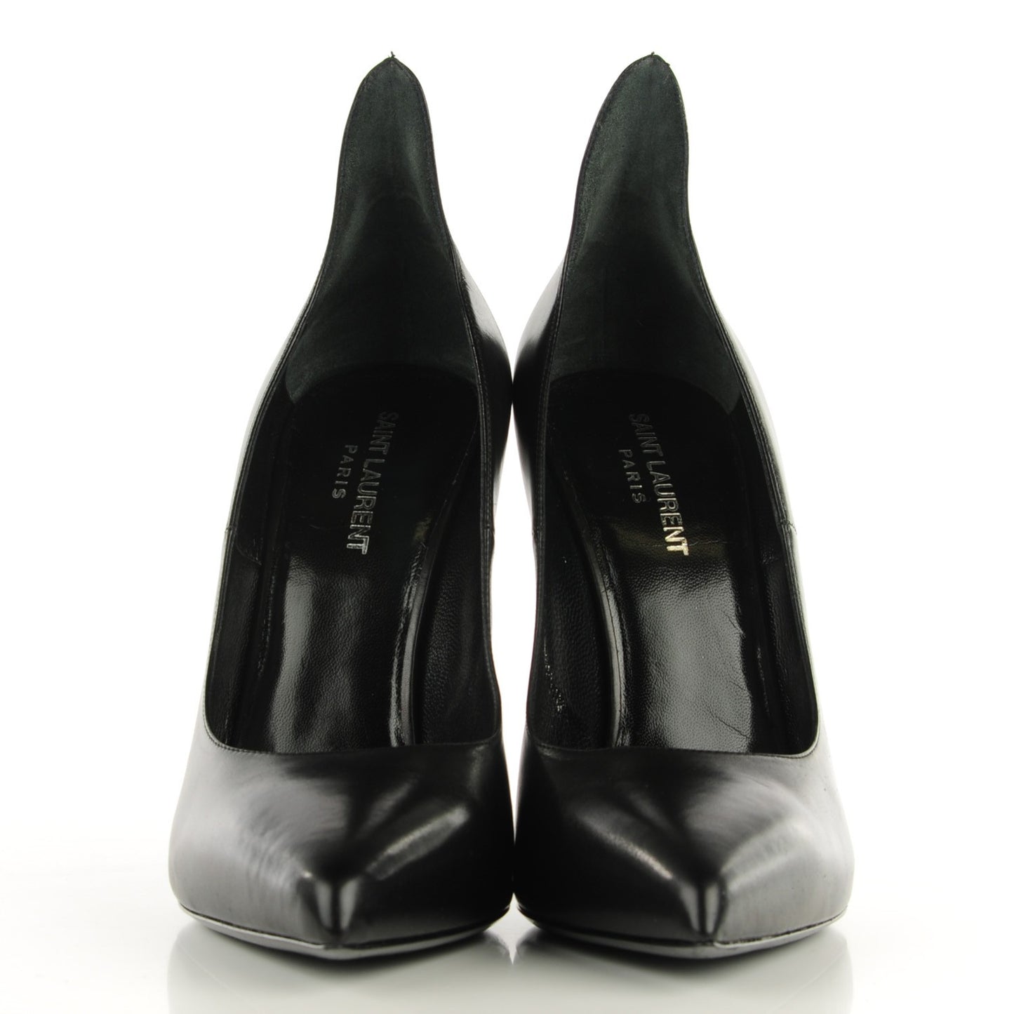 Calfskin Paris 110 Escarpin Thorn Pumps 40 Black
