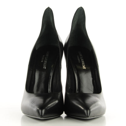 Saint Laurent Calfskin Paris 110 Escarpin Thorn Pumps 40 Black 2 of 8