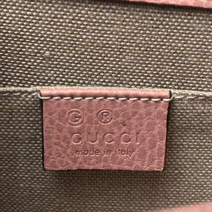 Gucci Dollar Calfskin Small Interlocking G Shoulder Bag Soft Pink 5 of 9