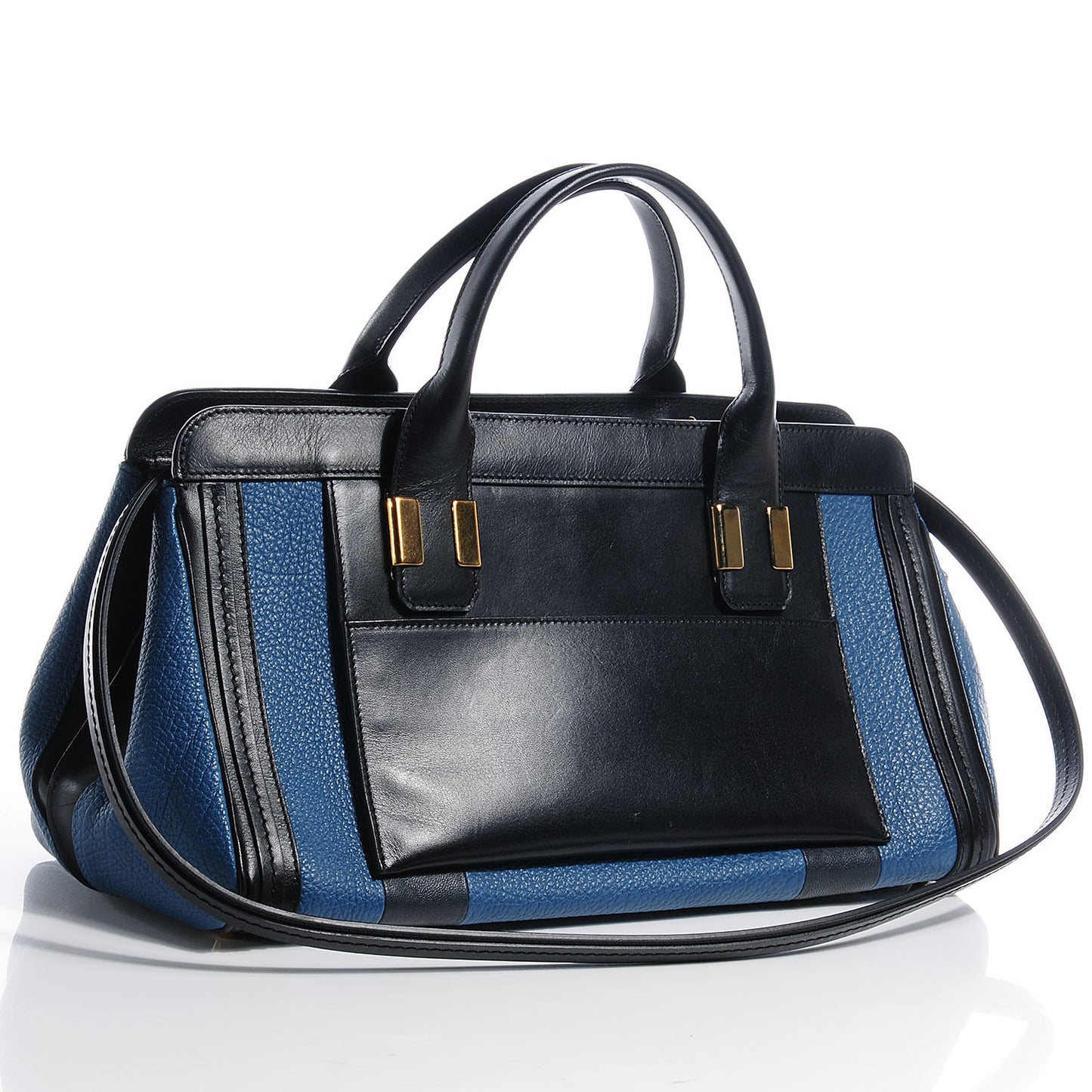 Leather Medium Alice Satchel Blueberry Muffin