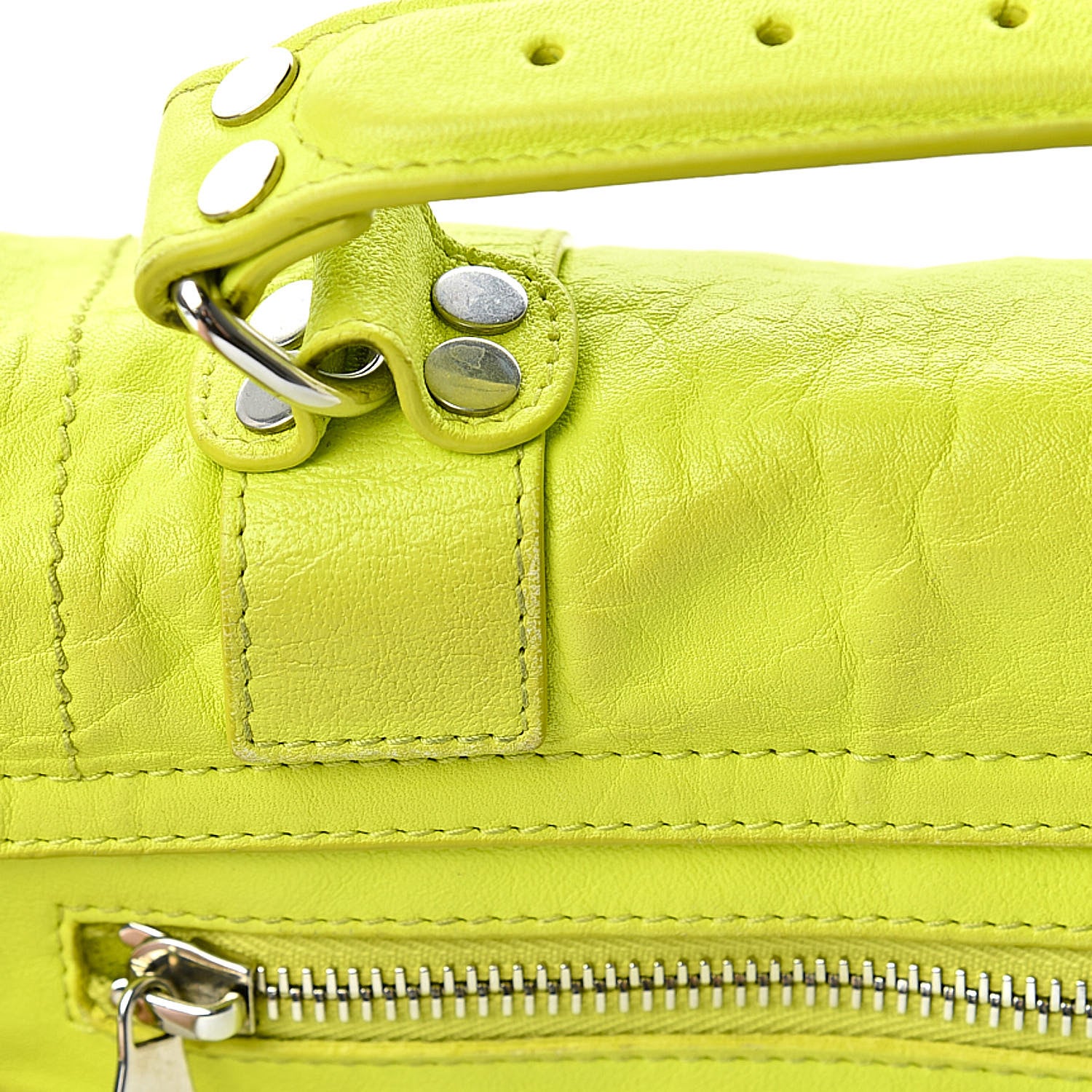 Proenza Schouler Lambskin Medium PS1 Satchel Sulfur 16 of 16