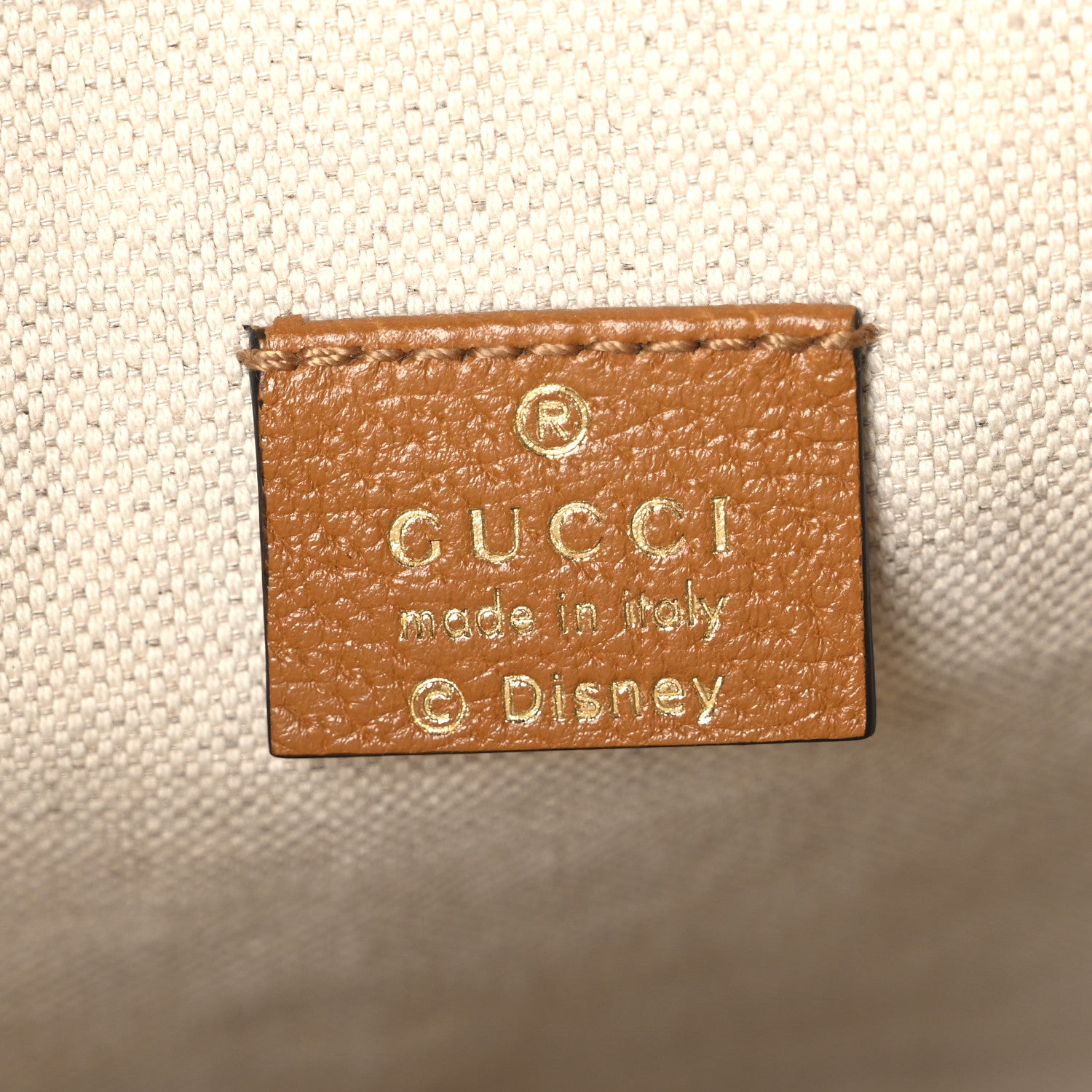 Gucci X DISNEY Mini Vintage GG Supreme Monogram Bucket Bag Beige Vintage Sun Oil 6 of 10