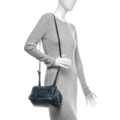 Givenchy Tumbled Sheepskin Mini Pandora Navy 2 of 7
