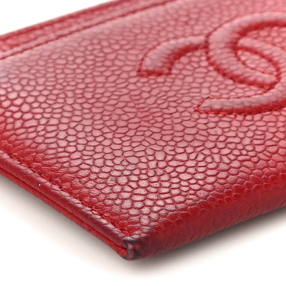 Chanel Caviar Timeless CC Card Holder Red 5 of 11