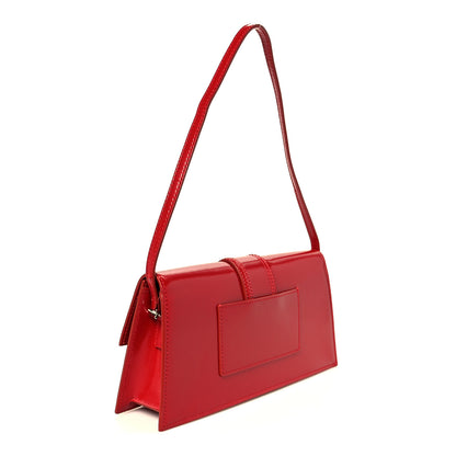 Jacquemus Glazed Calfskin Le Bambino Long Red 3 of 10