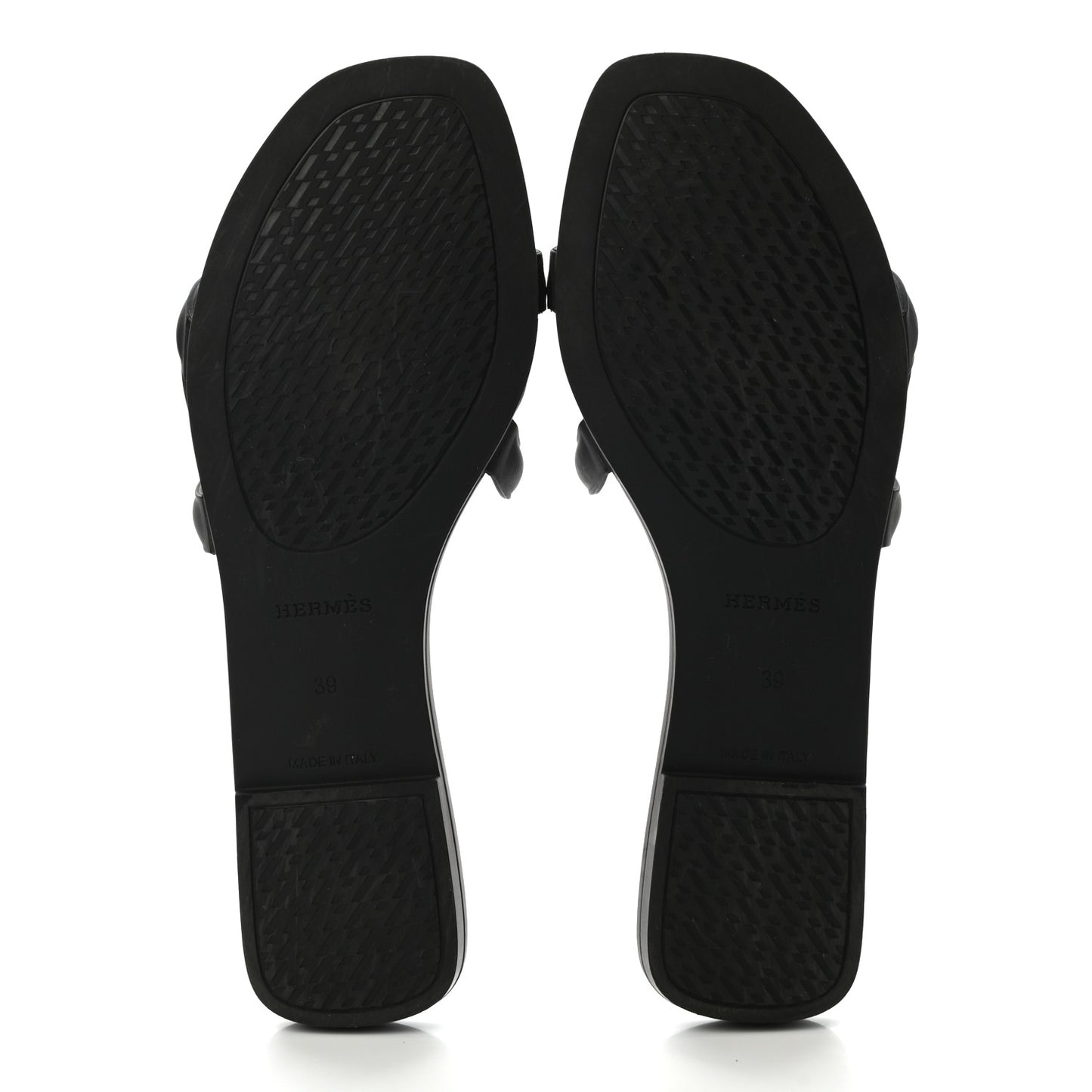 Rubber Aloha Sandals 39 Black