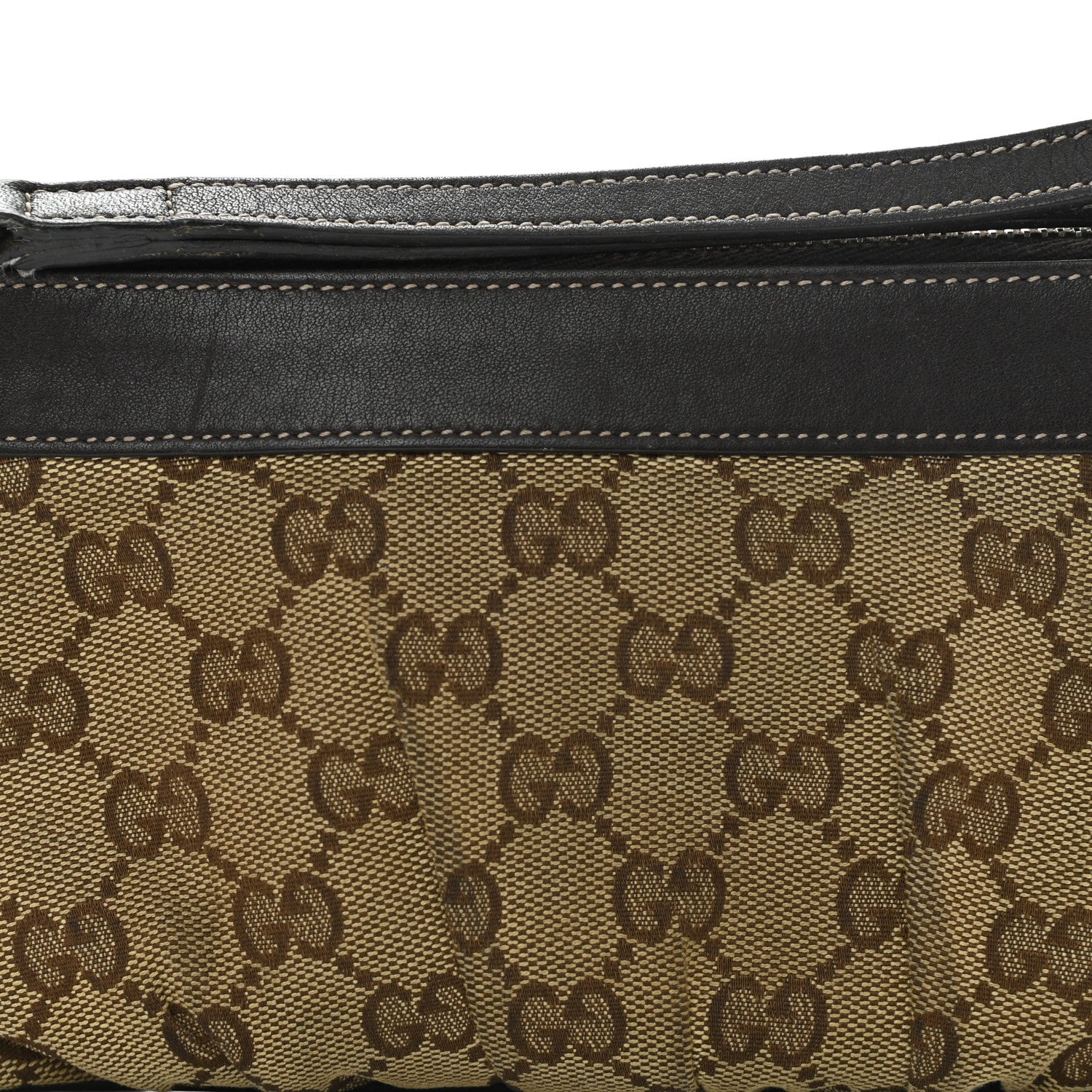 Gucci Monogram Hearts Wristlet Dark Brown 7 of 9