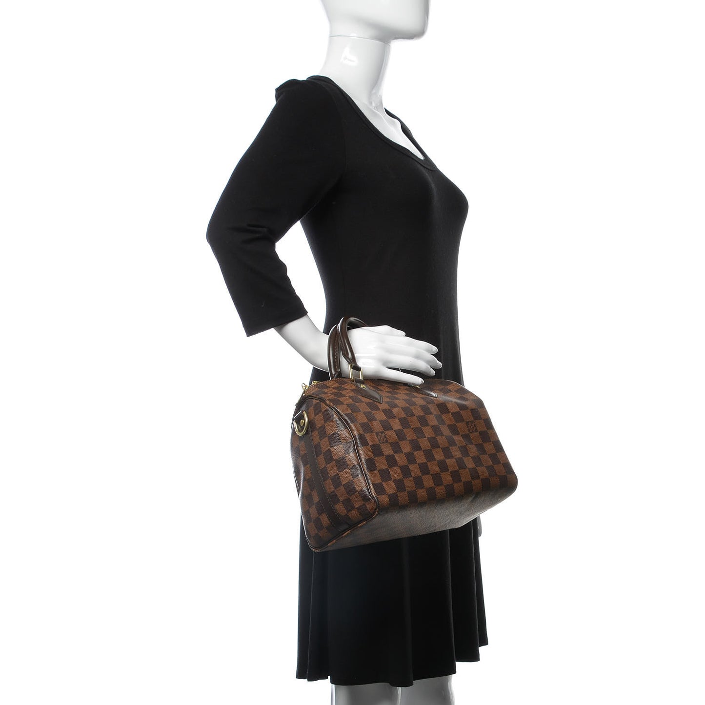 Damier Ebene Speedy Bandouliere 25