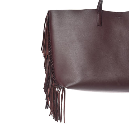 Saint Laurent Calfskin Large Fringe Shopping Tote Amaranto 28 of 35