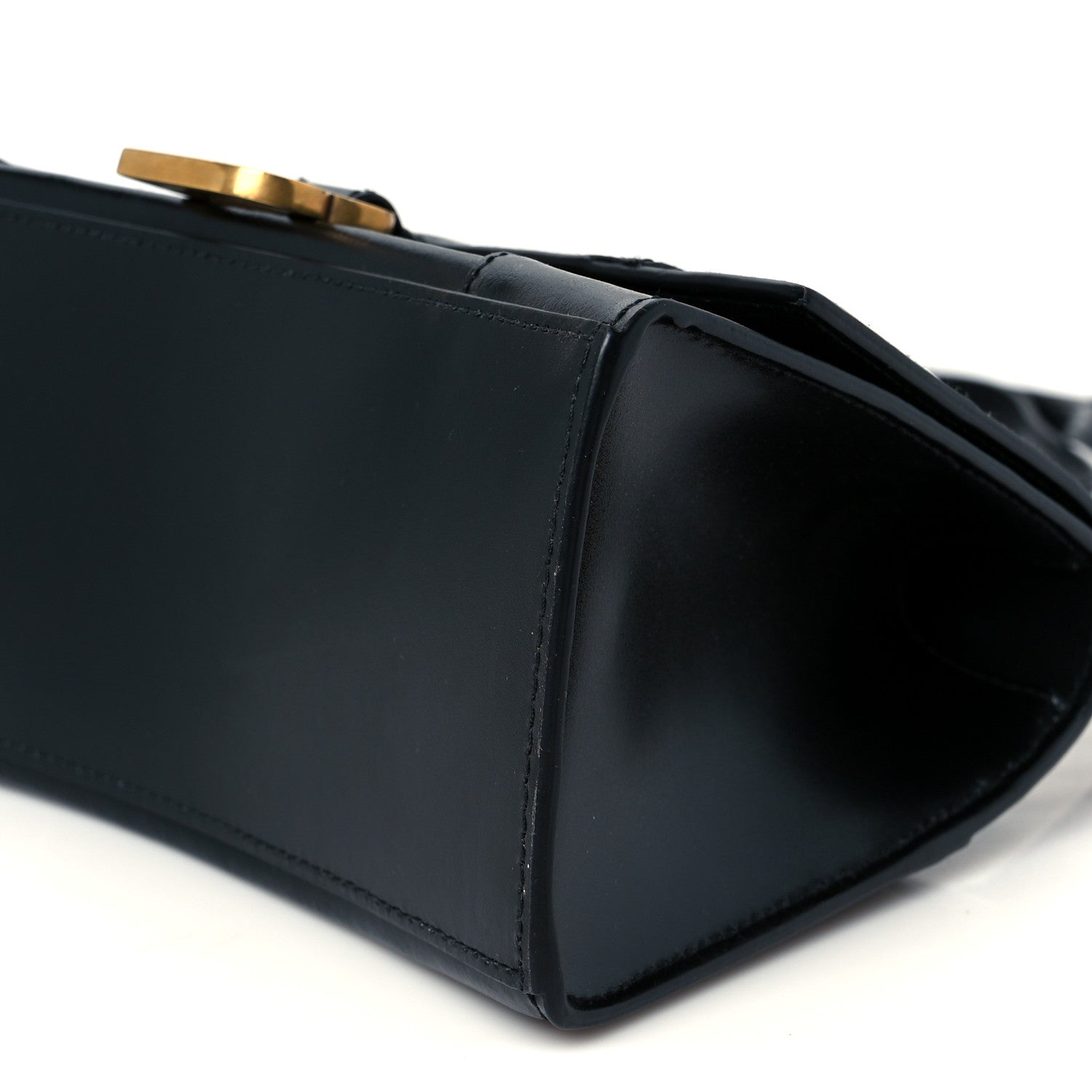 Balenciaga Shiny Box Calfskin Small Hourglass Top Handle Bag Black 11 of 11