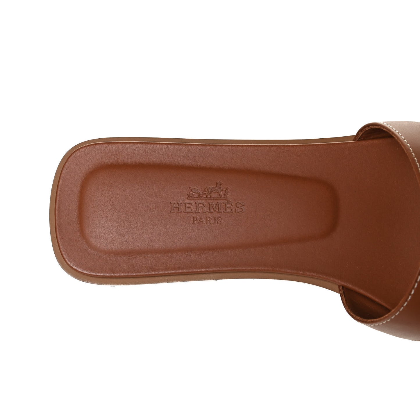 Box Calfskin Oran Sandals 37 Gold