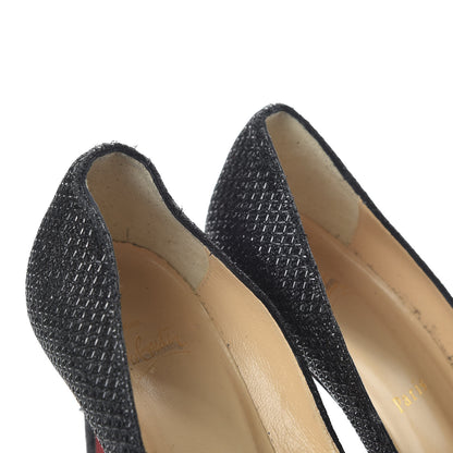 Christian Louboutin Glitter Diams Anemosea 85 Pumps 36.5 Black 8 of 10