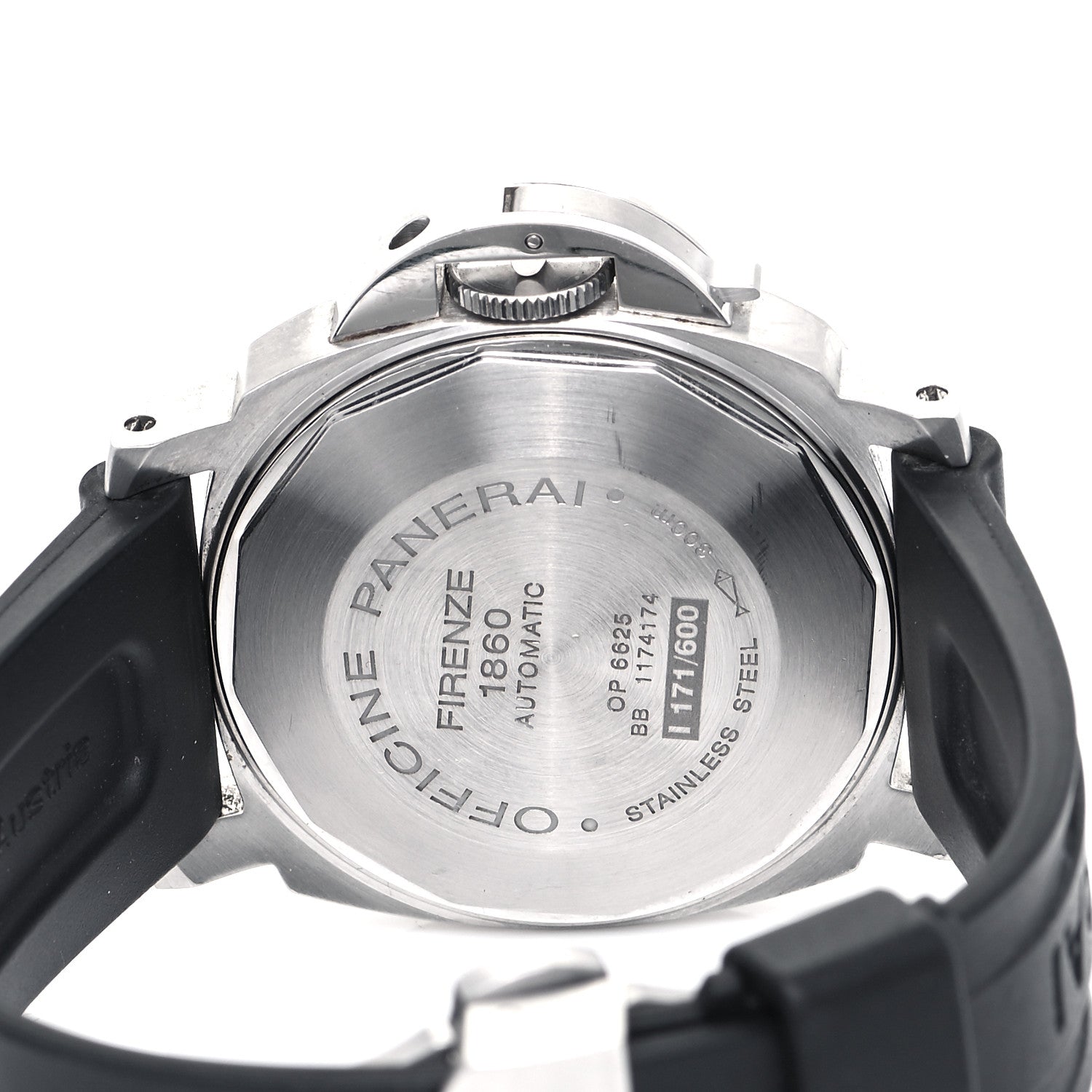 Panerai Stainless Steel Rubber 40mm Luminor Marina Automatic Watch Blue PAM00119 4 of 6