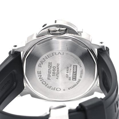 Panerai Stainless Steel Rubber 40mm Luminor Marina Automatic Watch Blue PAM00119 4 of 6
