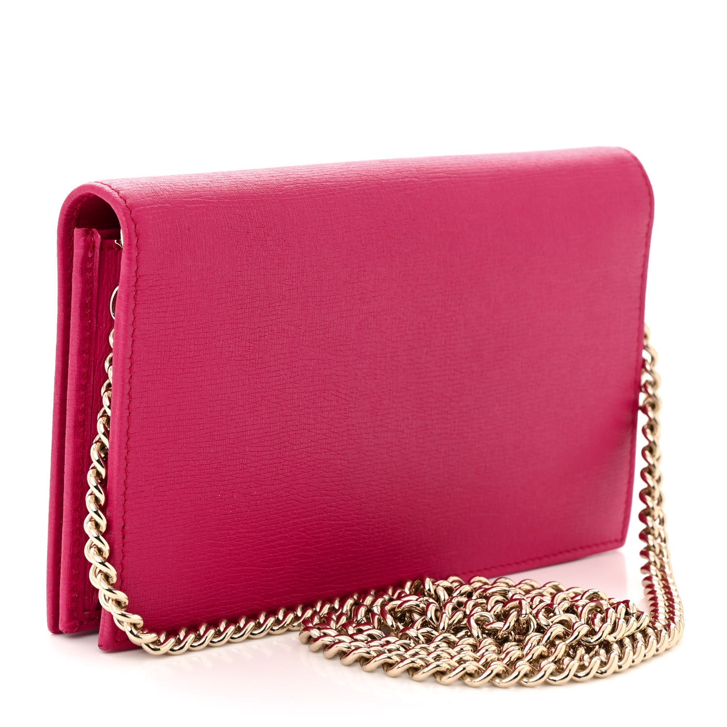 Textured Calfskin Medium Betty Chain Wallet Blossom