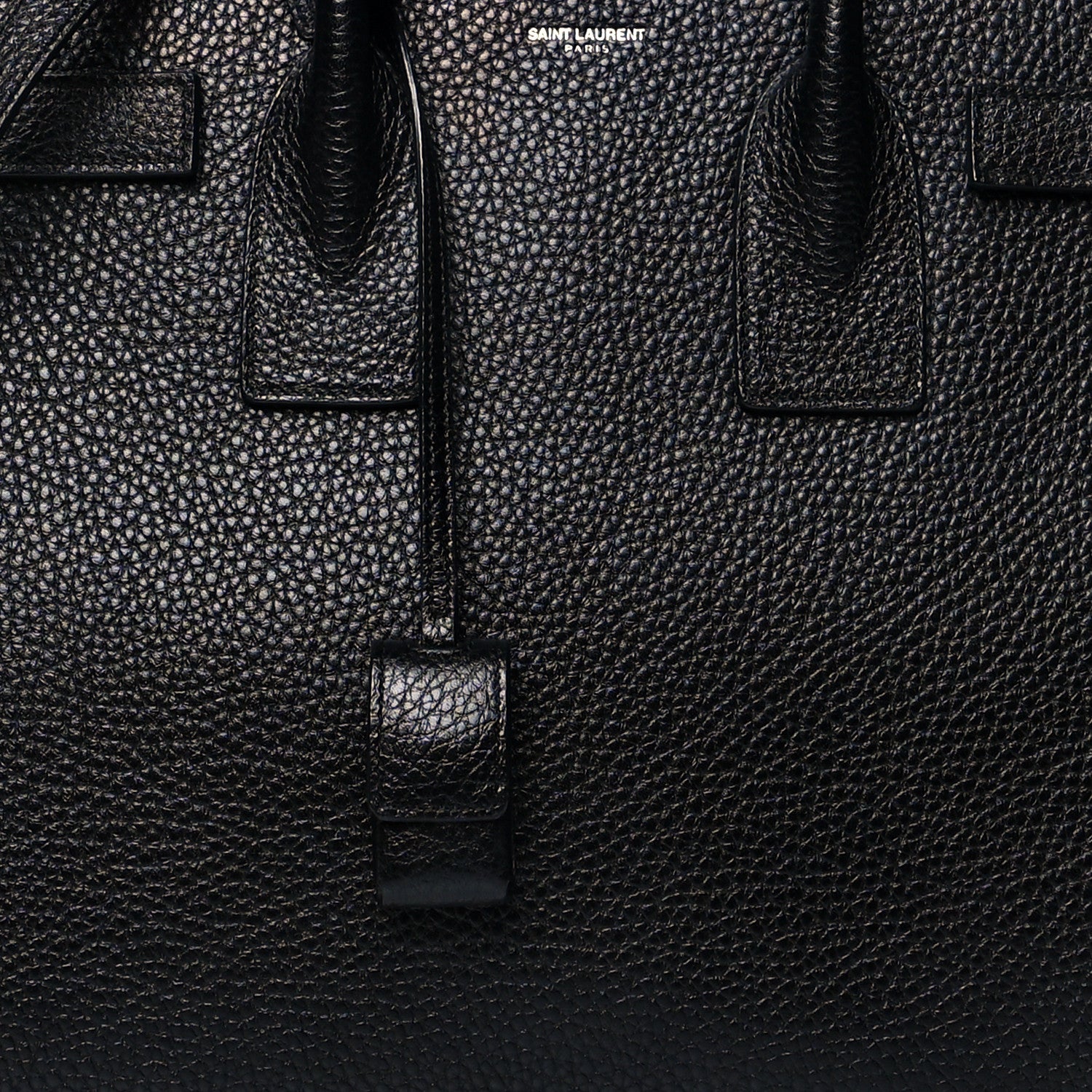 Saint Laurent Grained Calfskin Small Sac De Jour Black 8 of 10