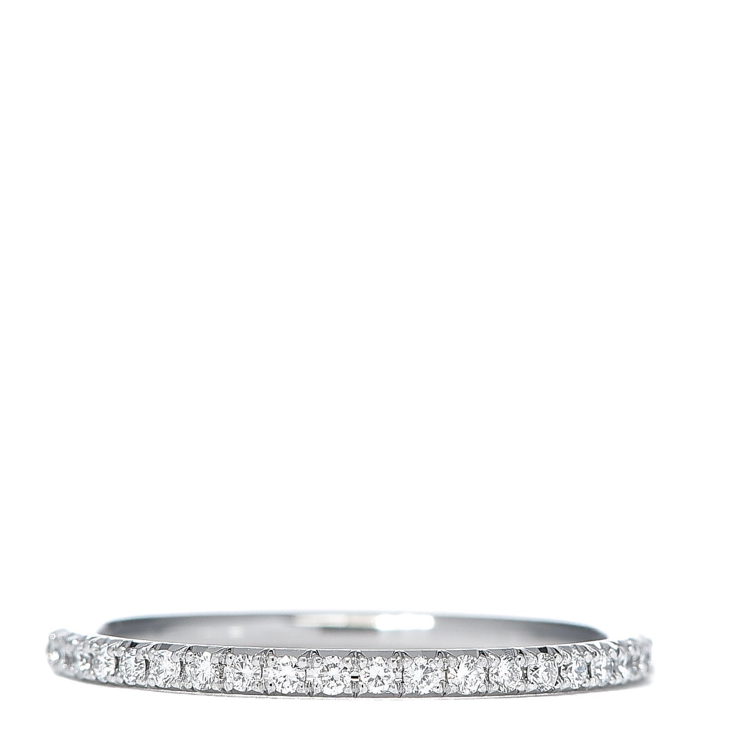 18K White Gold Diamond Metro Ring 52 6