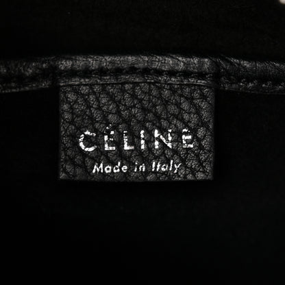 Celine Drummed Calfskin Nano Luggage Black 6 of 13