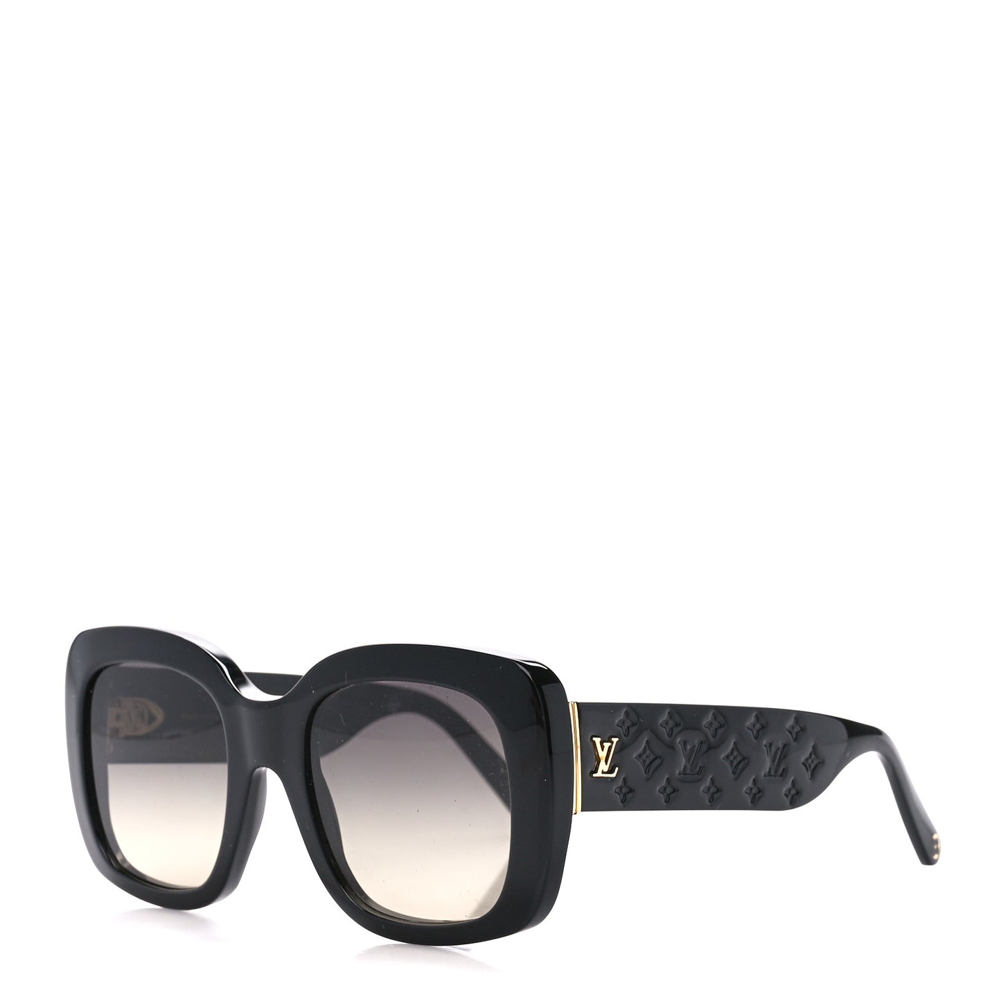 Acetate LV Empreinte Square Sunglasses Z1611E Black