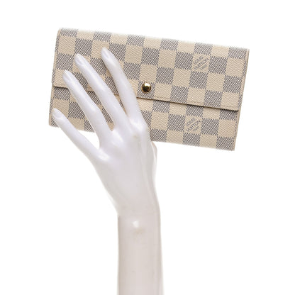 Louis Vuitton Damier Azur Sarah Wallet 2 of 8