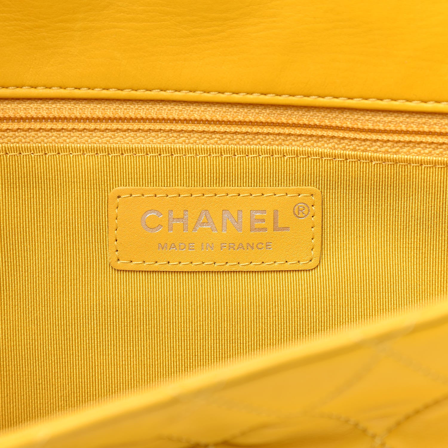 Chanel Quilted Lambskin Small Hula Hoop Flap Yellow 6 of 13