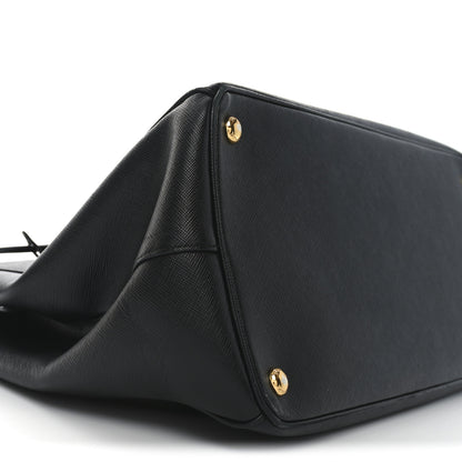 Prada Saffiano Lux Large Galleria Double Zip Tote Black 8 of 9
