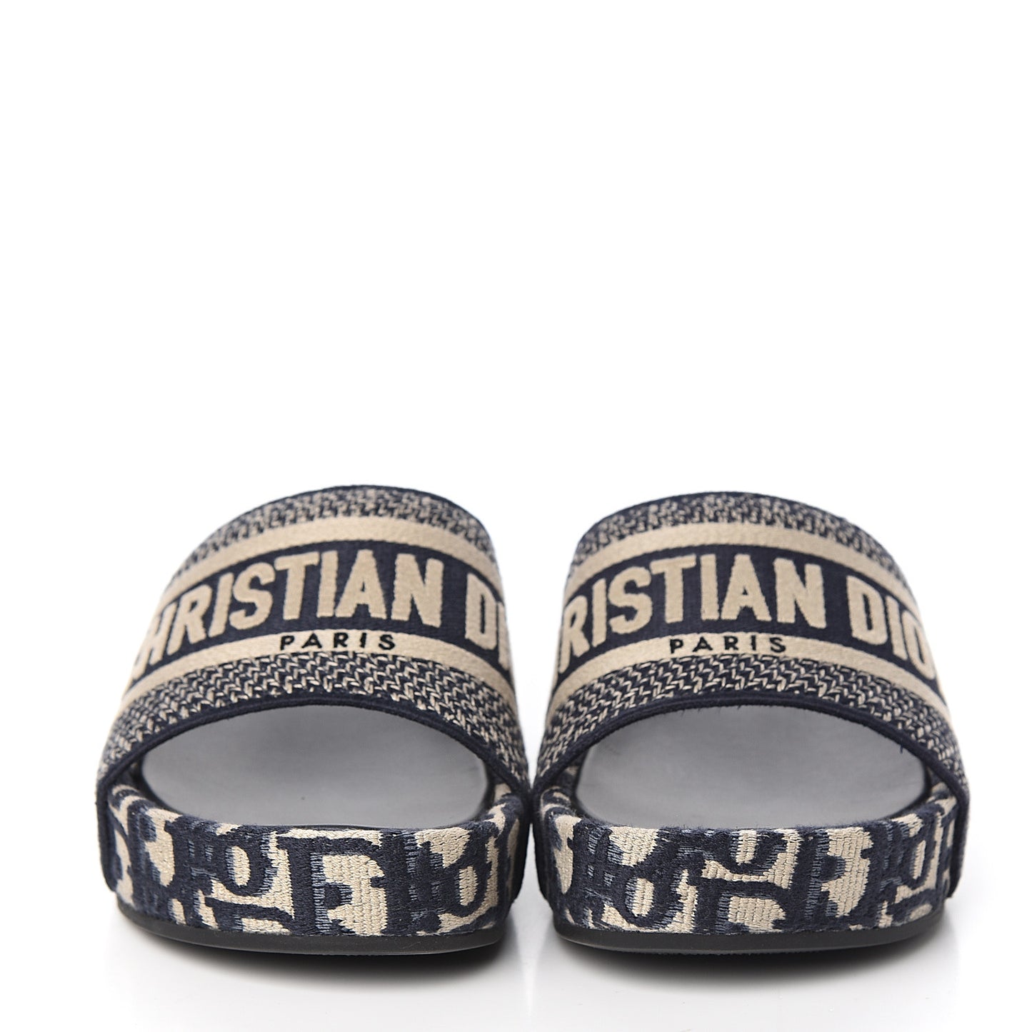 Oblique D-Way Platform Sandal 37 Deep Blue