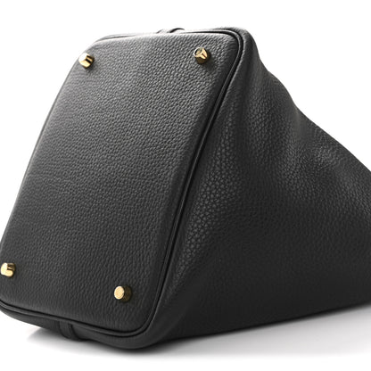 Hermes Taurillon Clemence Picotin Lock 22 MM Black 10 of 10