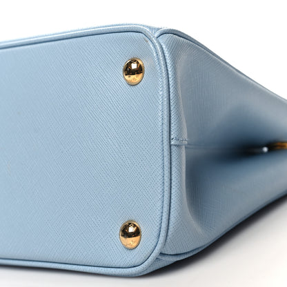 Prada Saffiano Small Galleria Double Zip Tote Astrale 11 of 12