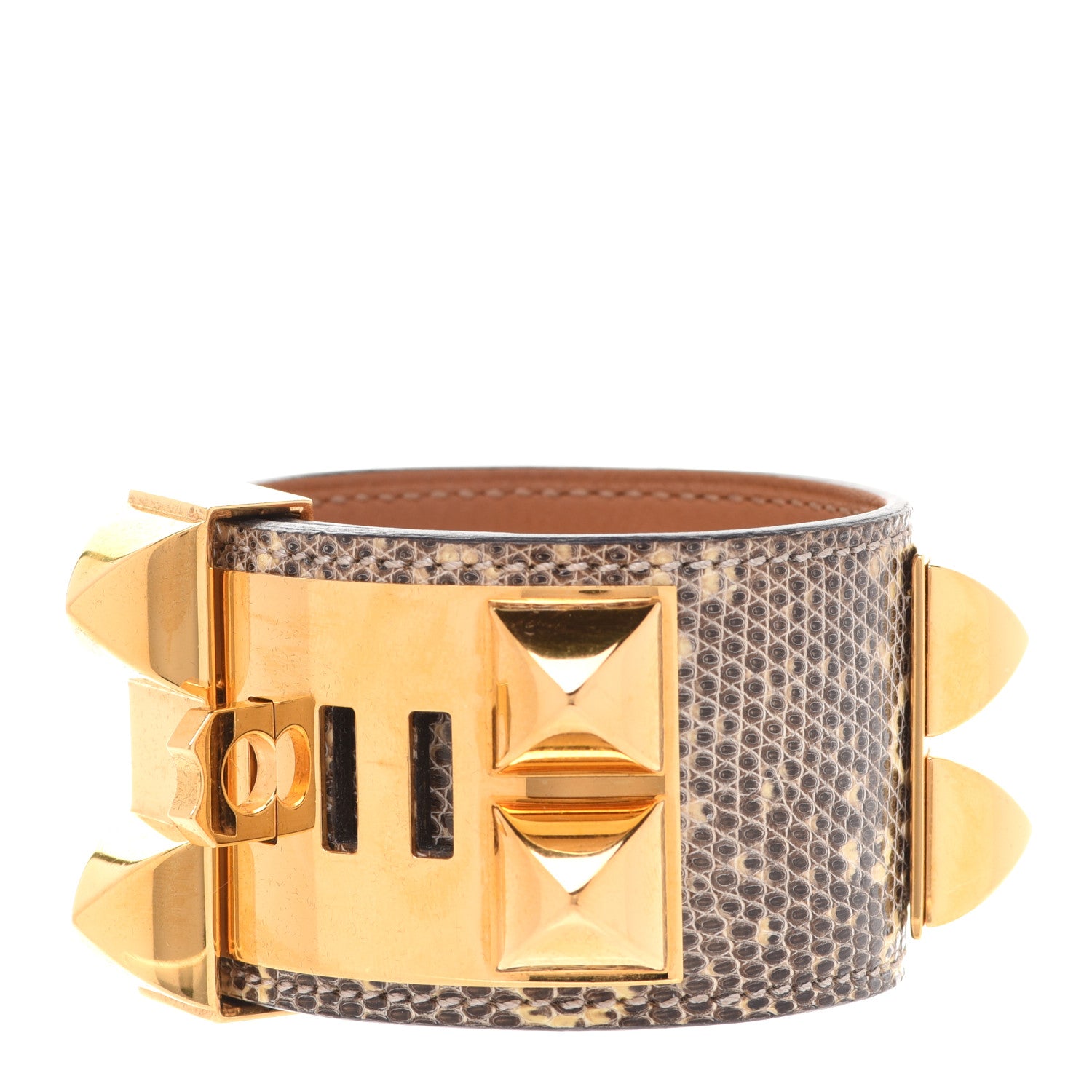 Hermes Lizard Collier De Chien CDC Bracelet S Ombre 3 of 10