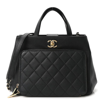 Chanel Caviar Quilted Small Business Affinity Shopping Bag Black 1 of 10