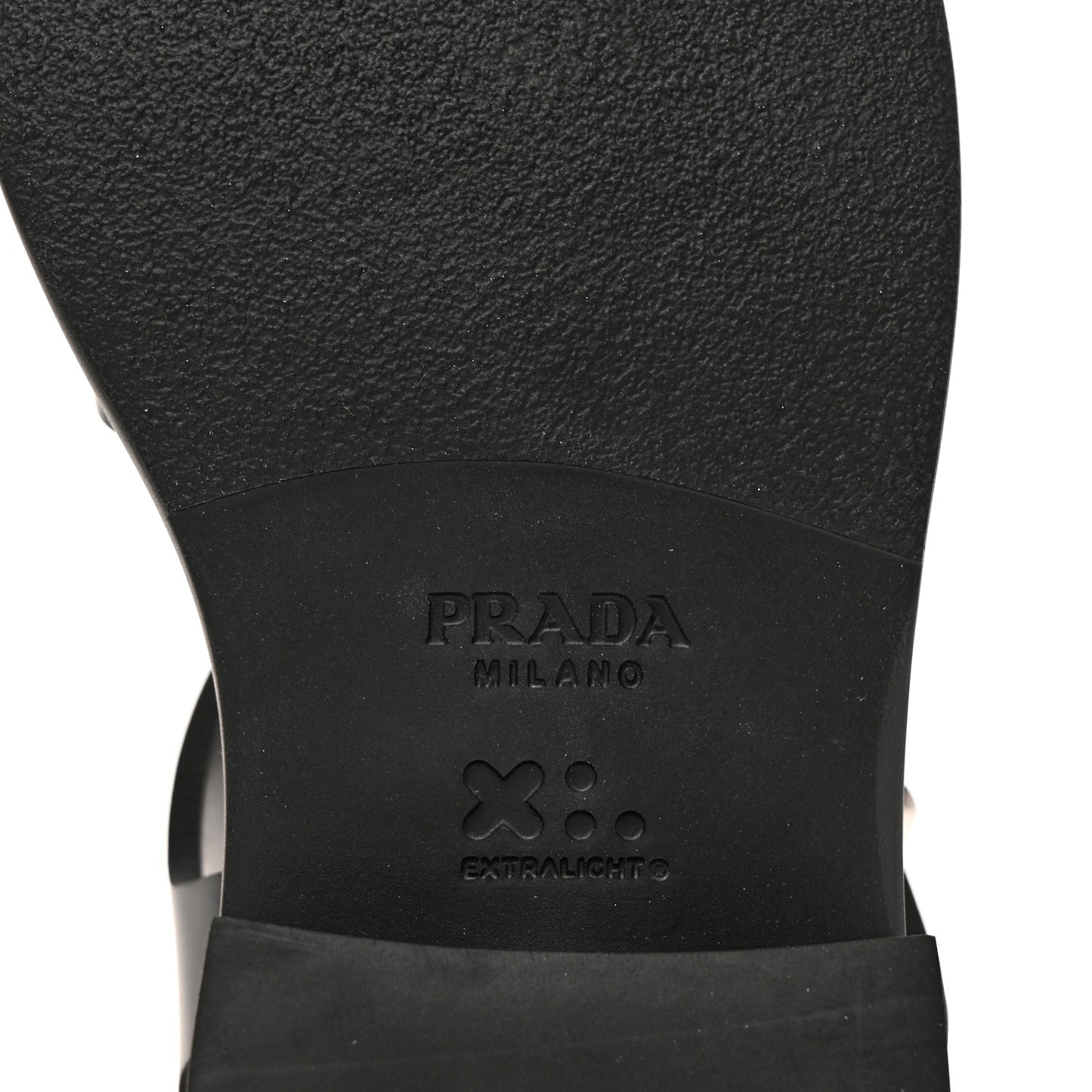 Foam Rubber Metal Triangle Logo 50mm Cage Sandals 38 Black