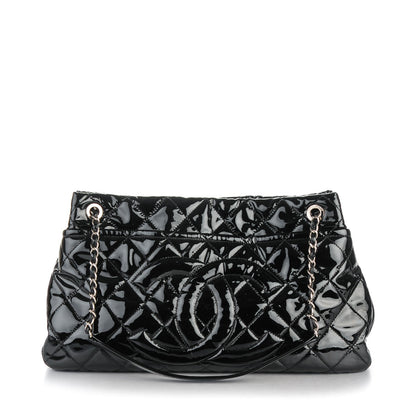 Chanel Patent Quilted Timeless CC Soft Tote Black 1 of 9