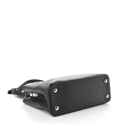 Louis Vuitton Taurillon Ayers Capucines PM Black 4 of 9