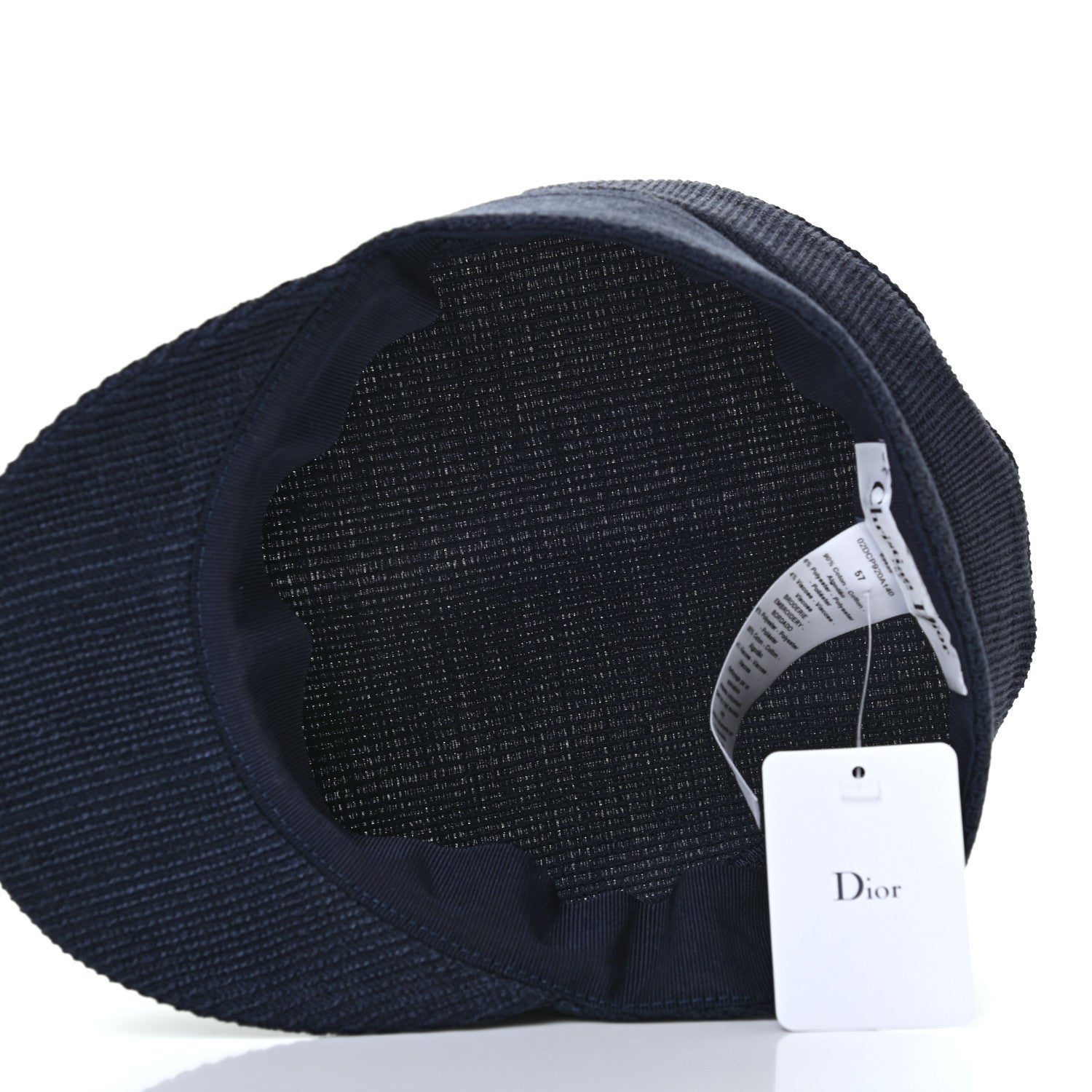Christian Dior Cotton Baseball Cap 57 Navy 7 of 8