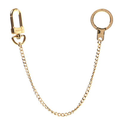 Louis Vuitton Metal Pochette Extender Key Ring Chain Gold 1 of 3