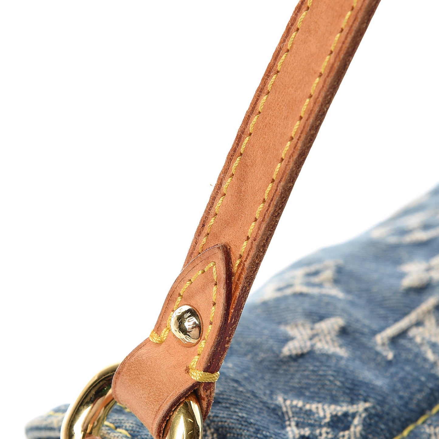 Monogram Denim Mini Pleaty Blue