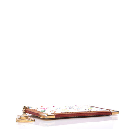 Louis Vuitton Monogram Multicolor Key Pouch White 4 of 12
