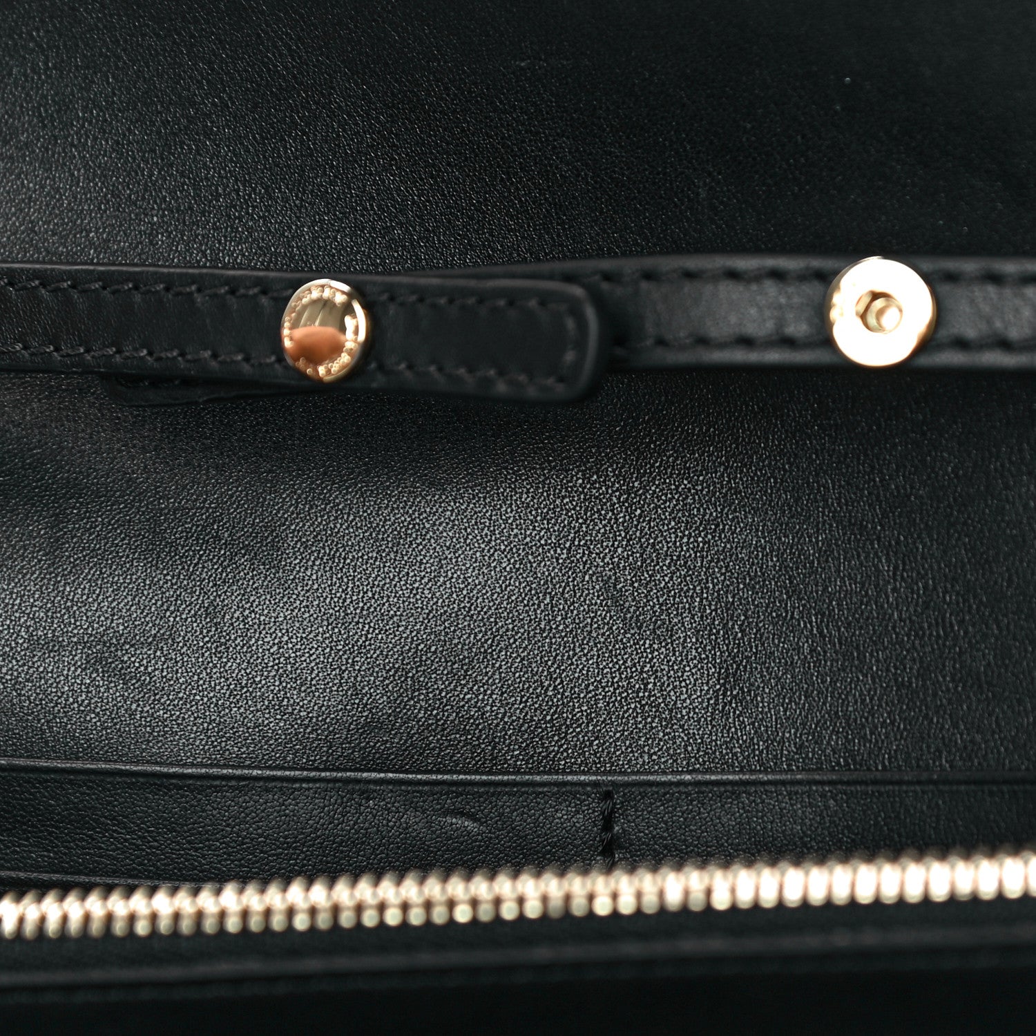 Burberry Calfskin House Check Henley Wallet On Chain Black 10 of 11