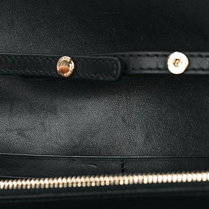 Burberry Calfskin House Check Henley Wallet On Chain Black 10 of 11