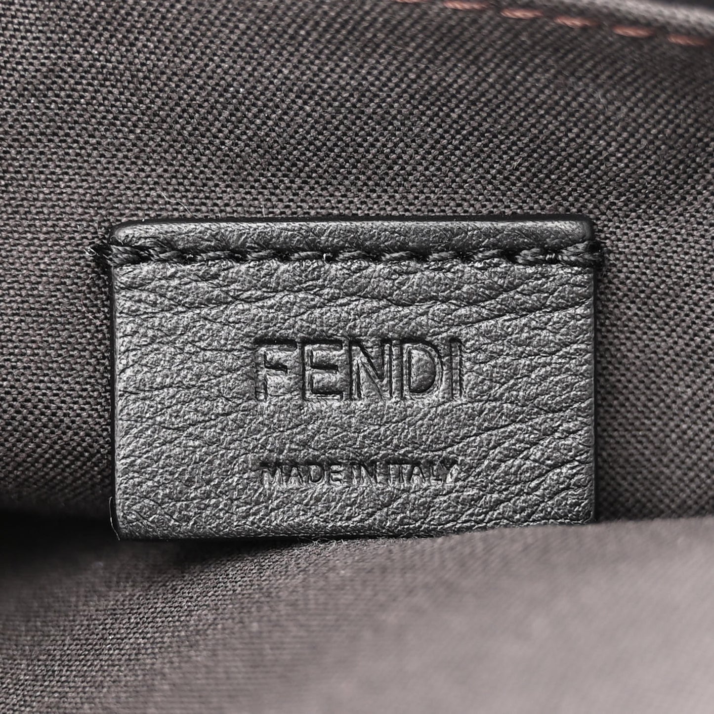 Vitello Soft F is Fendi Bi-Color FF 1974 Embossed Envelope Wallet On Chain with Pouches Maya Black